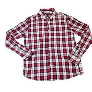 RYE Hawker Rye Men's Long‎ Sleeve Button Down Shirt Plaid Slim Fit Size XL Tall